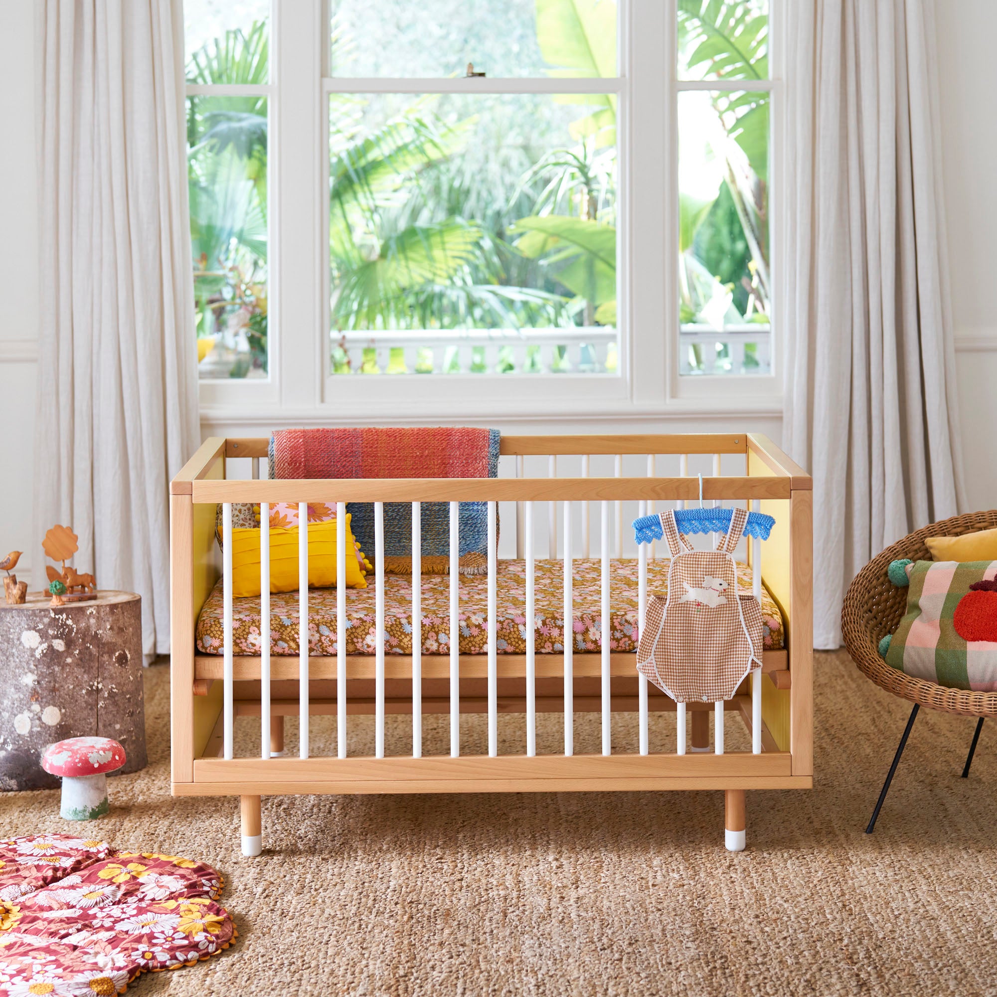 A side view of the Bold Baby Cot