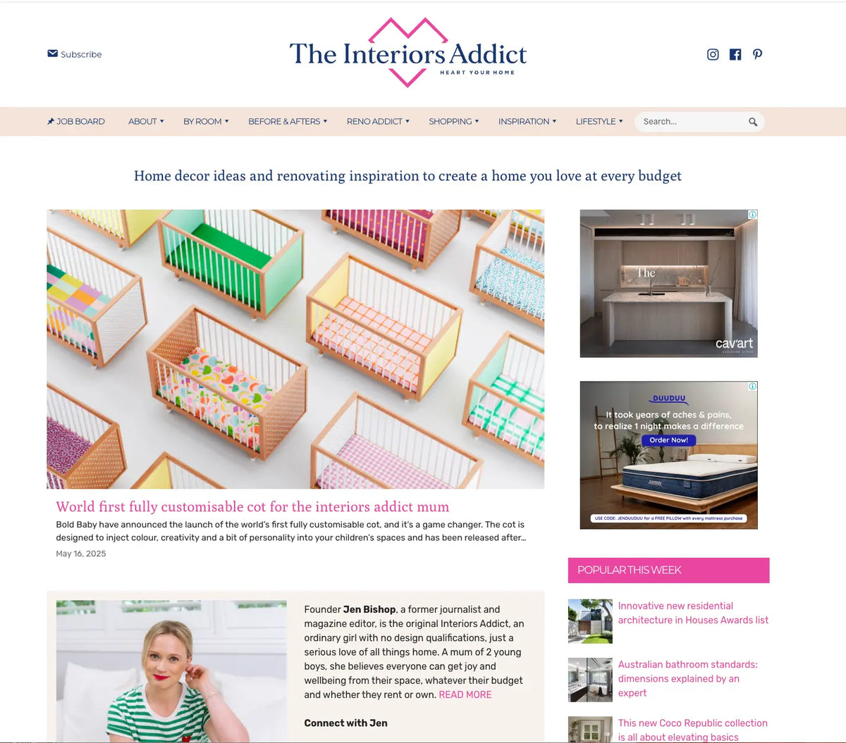 The Interiors Addict feature on Bold Baby