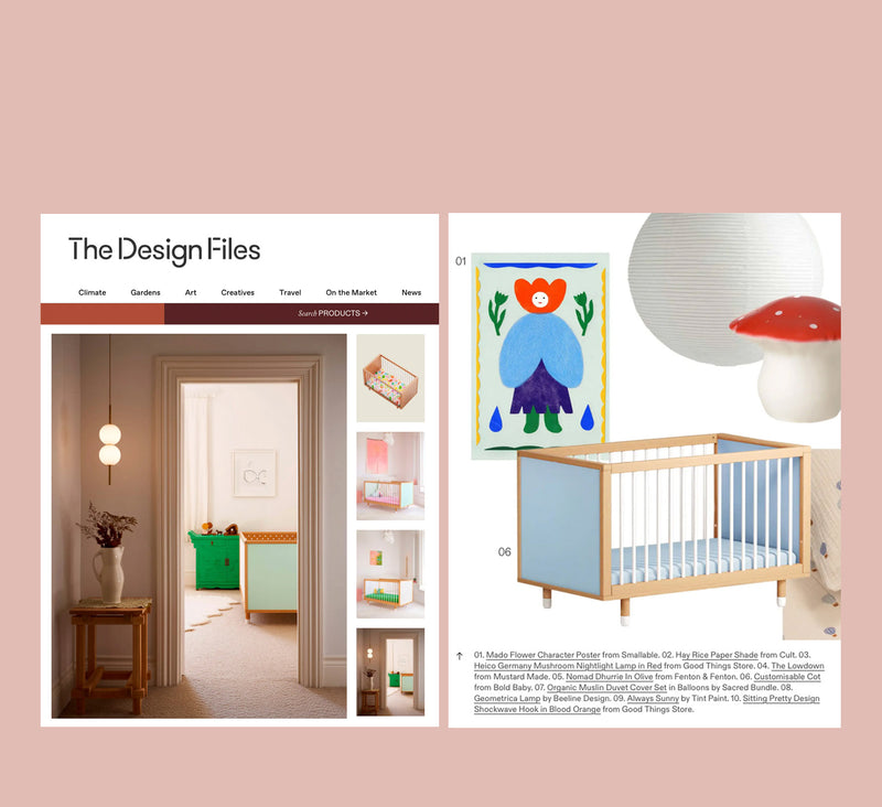 The Design Files coverage of Bold Baby